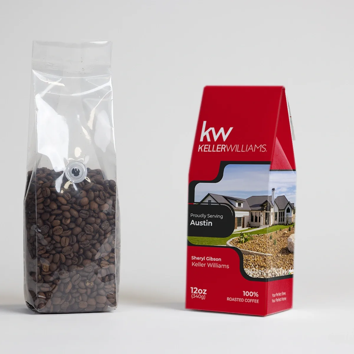 Keller Williams custom-branded coffee box